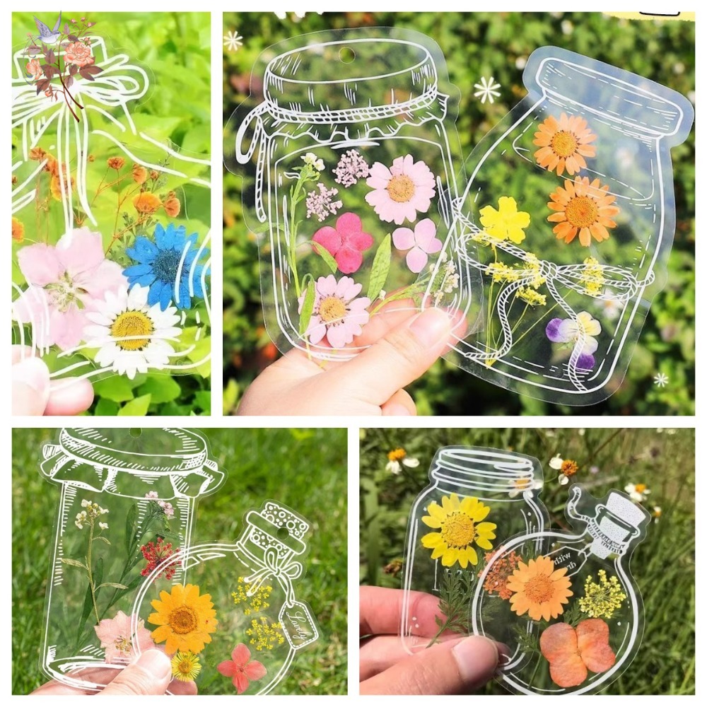 Dried Flower Bookmark - Handgemaakte geperste gedroogde bloemen bladwijzer DIY