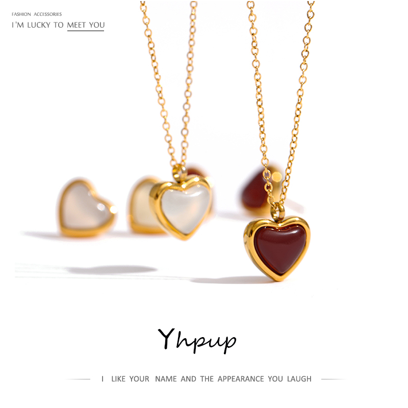 Birth Flower Necklace - Yhpup Rvs Hart Hanger Ketting Ketting
