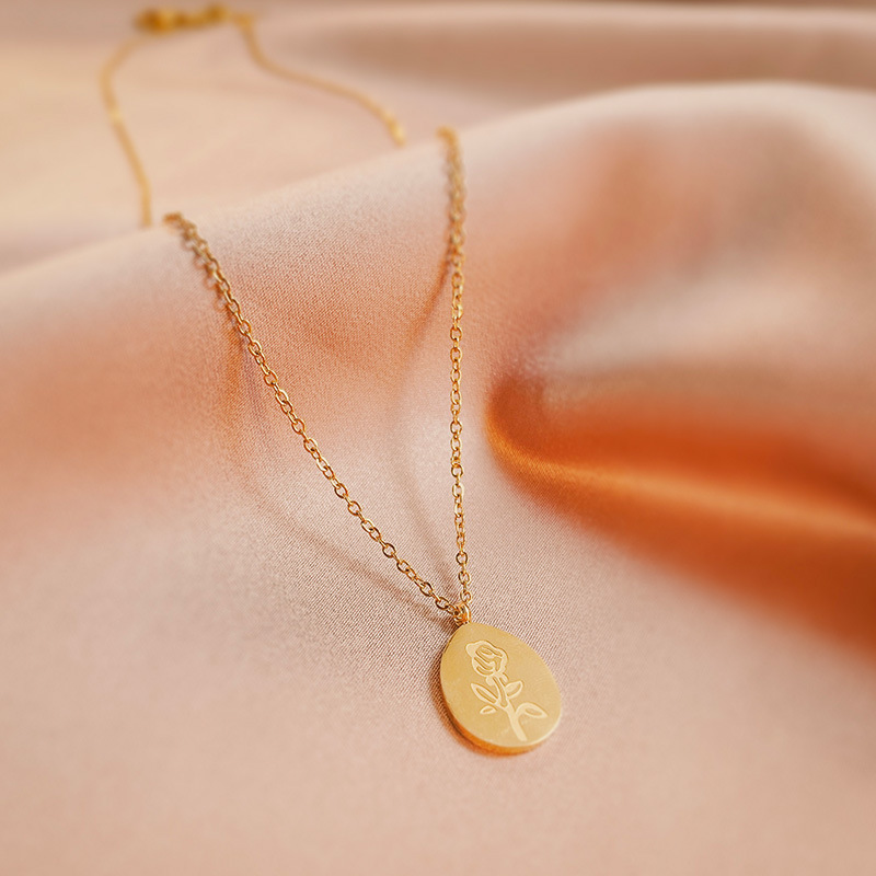 Rvs Kettingen Vrouwelijke Rose - Birth Flower Necklace recensie en prijs