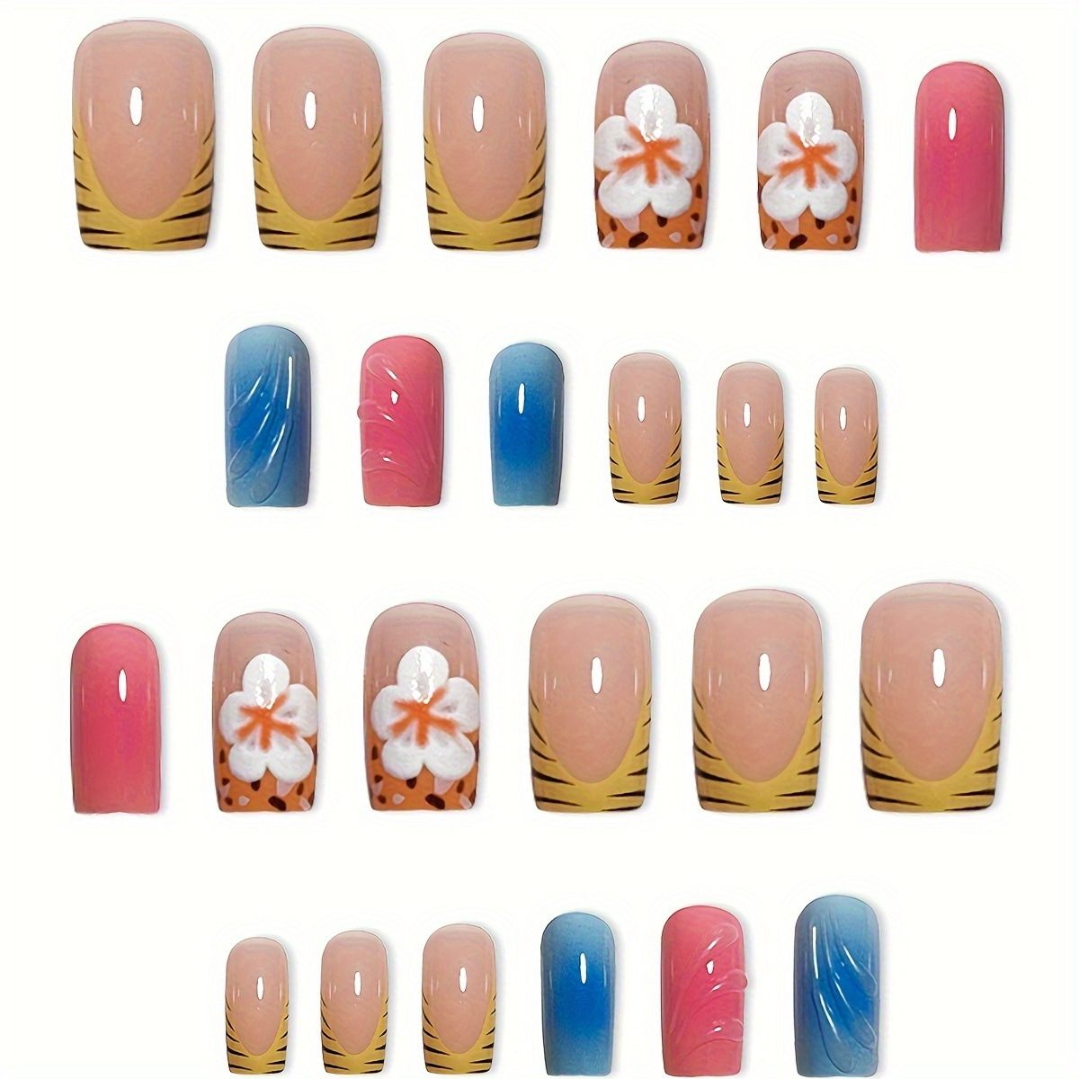 24 stuks korte vierkante kop k - Pressed Flower Art recensie en prijs
