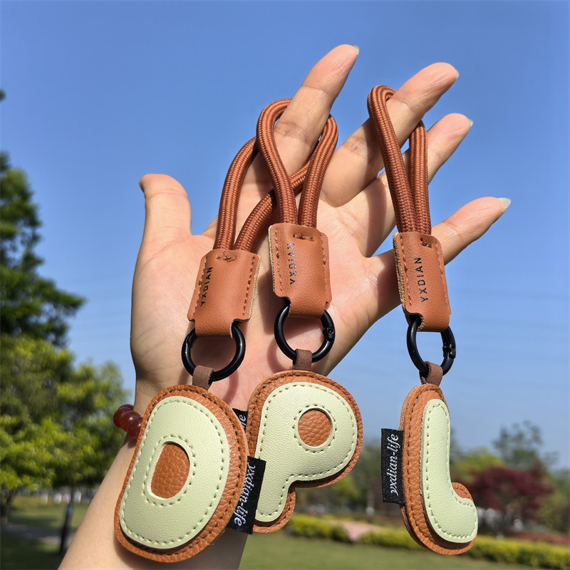 A tot Z lederen initialen sleu - Monogram Keychain Leather recensie en prijs