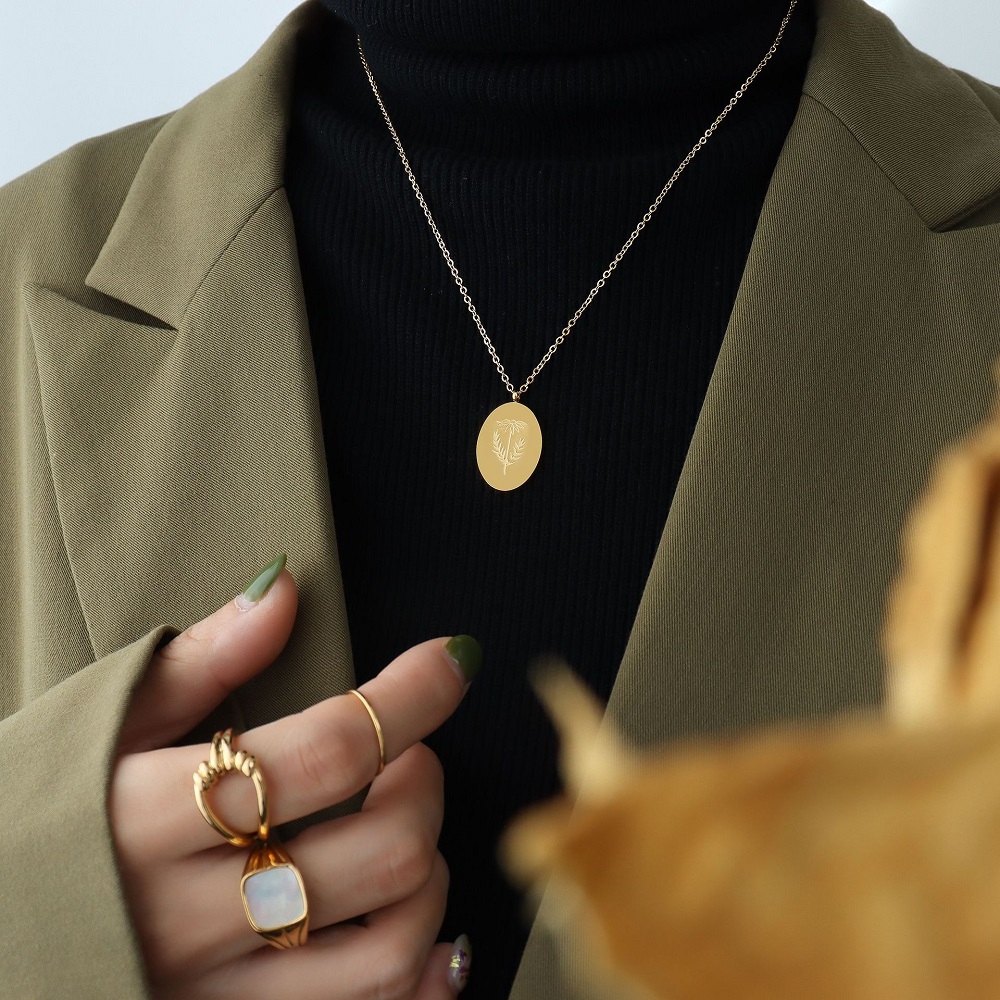 Ins Nieuwe Roestvrij Staal Dub - Birth Flower Necklace recensie en prijs