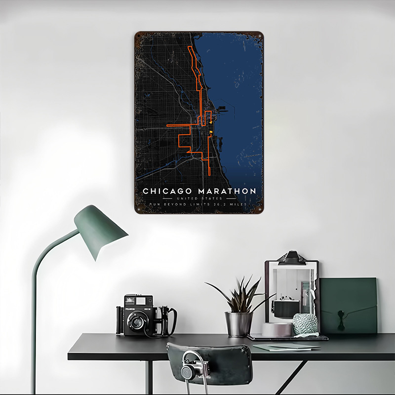Chicago Marathon Route Map 3D  - Custom Map Poster recensie en prijs